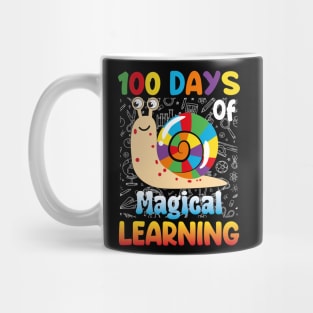100 Days of Magical Learning Funny Snail 100 Days of School Mug